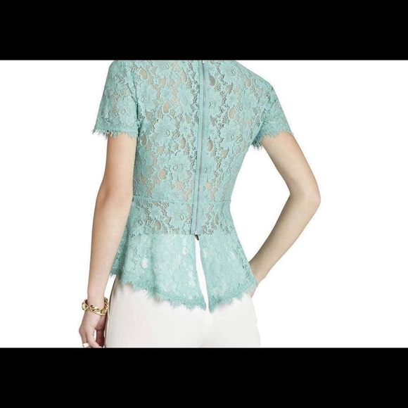 BCBG lace peplum top. - Picture 6 of 7